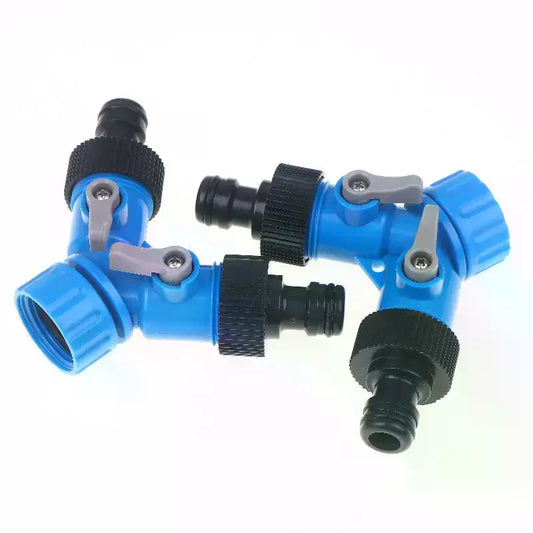 3/4'' Threaded Female Shunt Valve, Y-Connector Faucet Water Splitter for Garden Irrigation System Peaceful Pleasures Health and Wellness