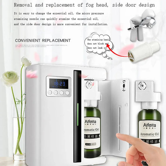 HOMEFISH 160ML Wall Mounted Aroma Diffuser | Large Area Aroma Diffuser Peaceful Pleasures Health and Wellness