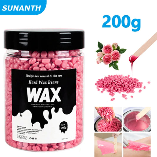 200g/400g Canning Hard Wax Beans For Men And Women Body Hair Removal Depilatory Wax For Wax Heater Kit For Wax Heater Machine Peaceful Pleasures Health and Wellness