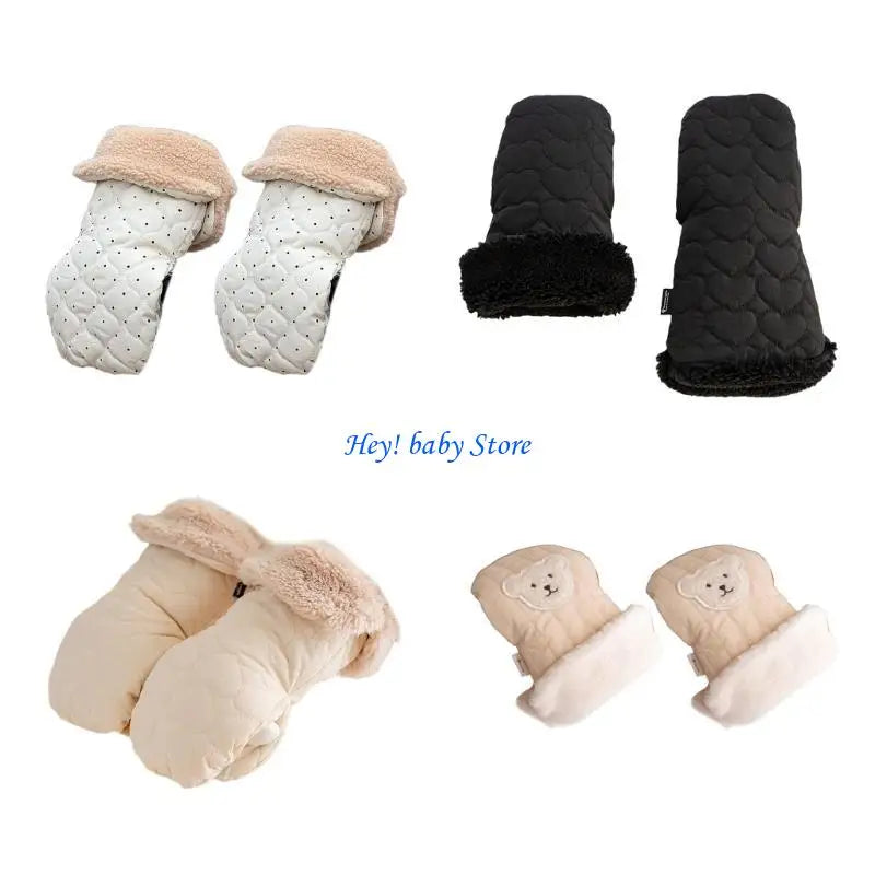 Windproof Stroller Hand Muff – Insulated Nylon Baby Gloves