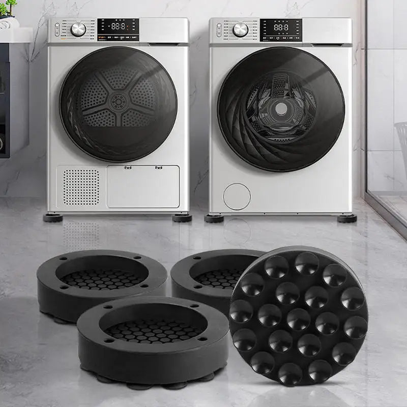 4Pcs Household Silicone Shock-absorbing Pads With Suction Cup Anti Slip Foot Pad High Base Frame Suction Cup Holder Silent Peaceful Pleasures Health and Wellness