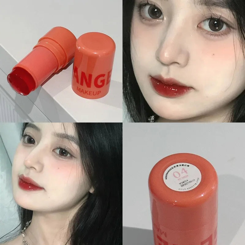 Strawberry Jelly Blush Stick – Dual-Use Lip & Cheek Matte Tint