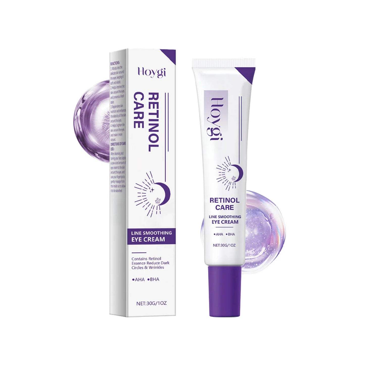 Hoygi Retinol Eye Cream – Dark Circles, Wrinkles & Puffiness