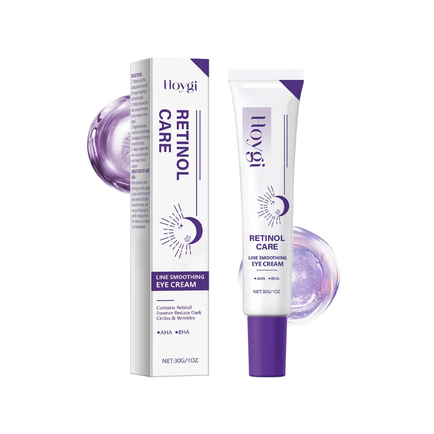 Hoygi Retinol Eye Cream – Dark Circles & Anti-Wrinkle 30g