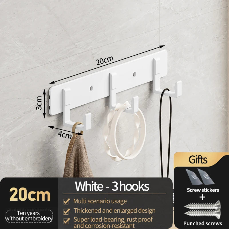 YUNJIEYA Aluminum Wall Hooks – Coat, Robe & Wardrobe Hanger