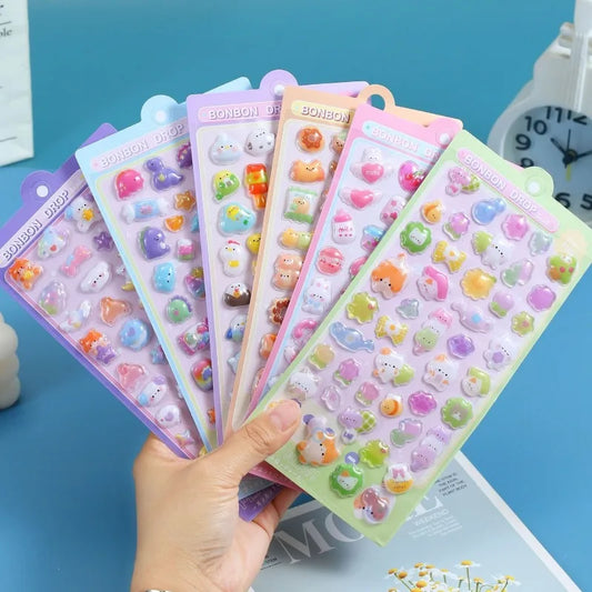 3D Cartoon Relief Stickers for Phone, Laptop, Diary & Notebook Decorative Stickers Peaceful Pleasures Health and Wellness