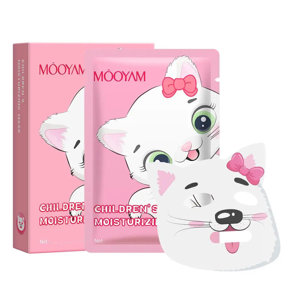 Animal Character Kids & Teens Collagen Sheet Spa Masks – Hydrating Moisturizing Face Mask Gift Set | CPNP Certified | 5 Pack Peaceful Pleasures Health and Wellness pink