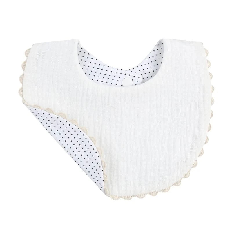 Cotton Baby Drool Bibs & Burp Cloth | Soft Absorbent Infant Bib