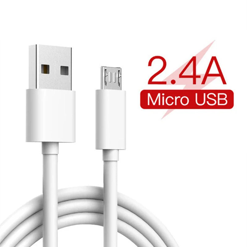 Micro USB Cable 2.4A Fast Charging & Data Sync | 1M–3M Peaceful Pleasures Health and Wellness