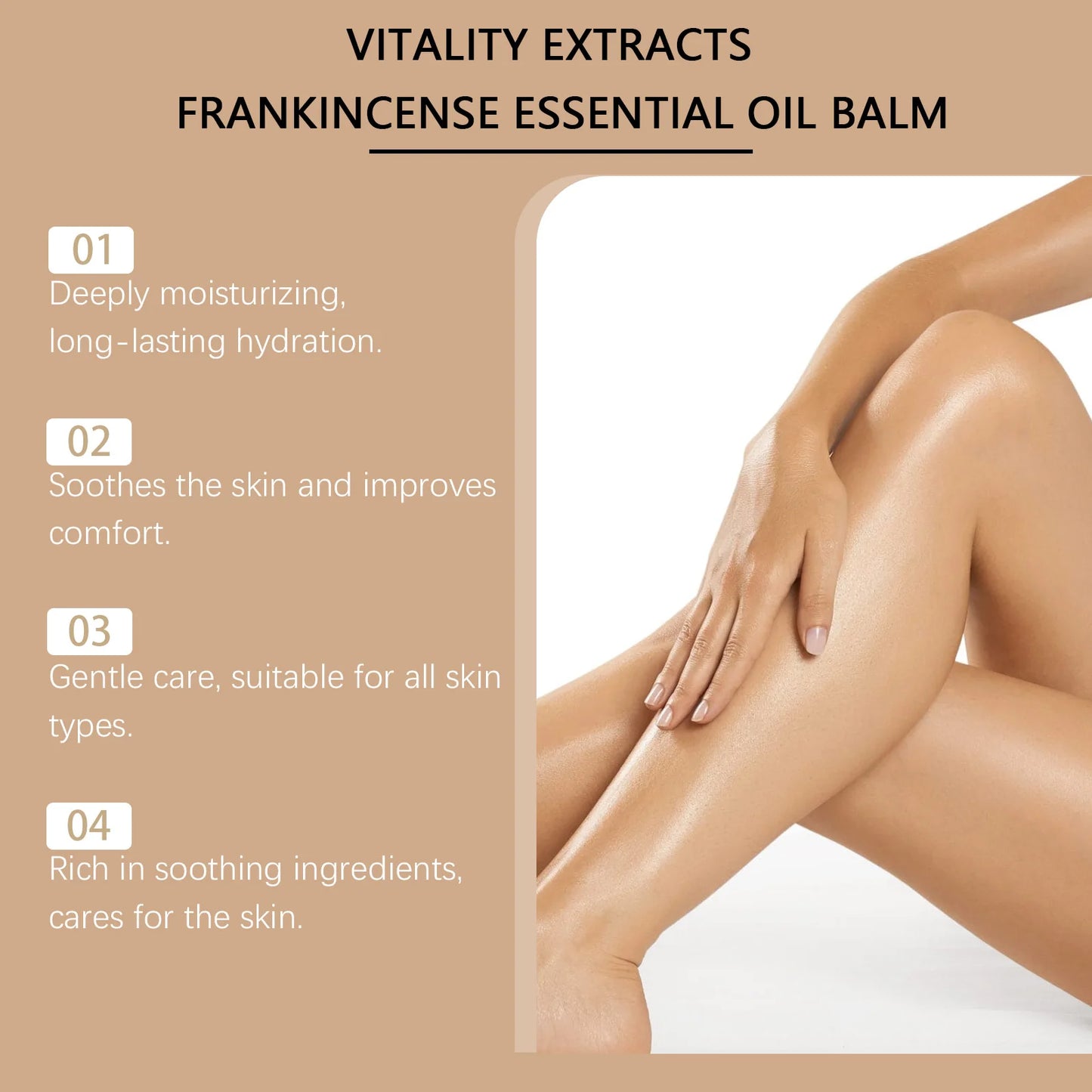 OceAura Frankincense Moisturizing Body Cream | 50g Dry Skin