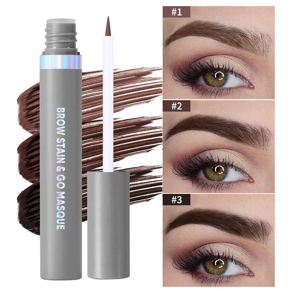 Brow Stain & Go Masque Long Lasting Eye Brow Tint Transfer Proof and Smudge Proof Eyebrow Tint Stain Waterproof Makeup Cosmetic Peaceful Pleasures Health and Wellness