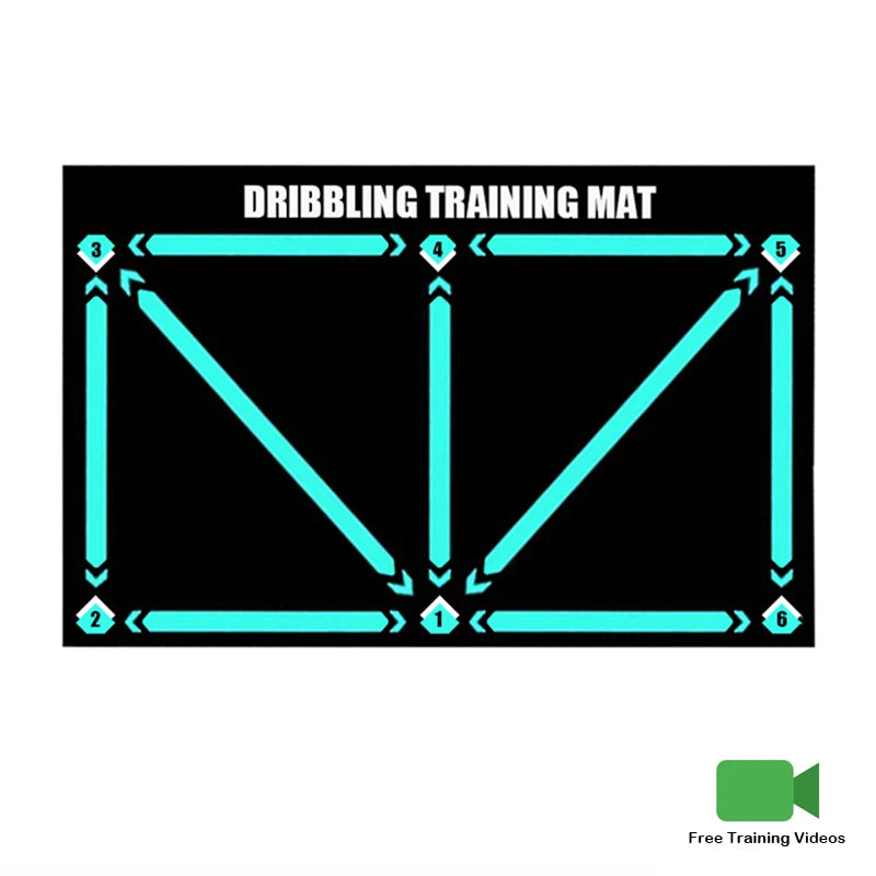 60x90cm foldable carpet dribbling football training mat children's football indoor equipment durable and anti-slip Peaceful Pleasures Health and Wellness green