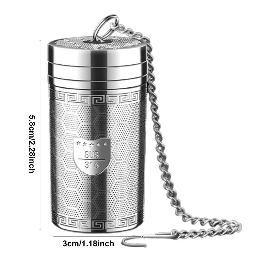 Stainless Steel Tea Infuser – Extra Fine Mesh & Chain Hook