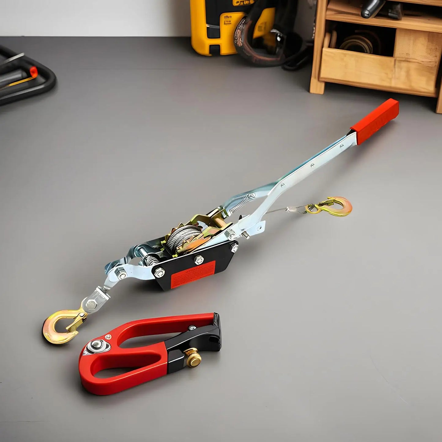 Heavy Duty Wire Rope Hand Puller 1T/2T/4T Double Hook Winch