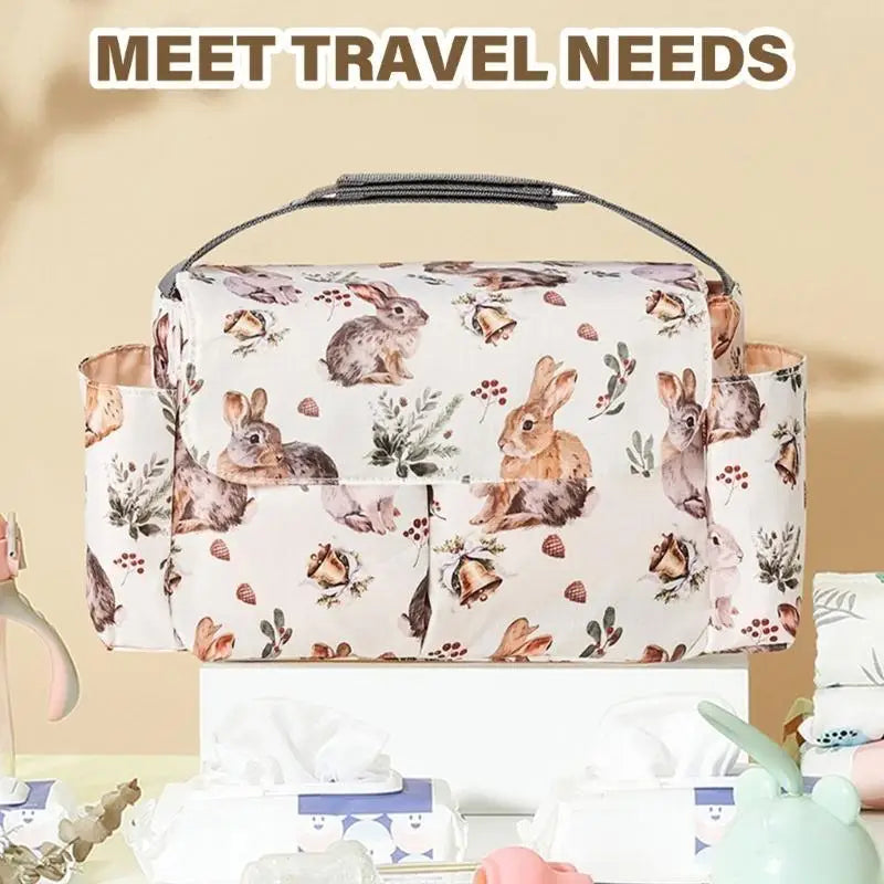 Waterproof Baby Stroller Organizer Bag | Cute Print