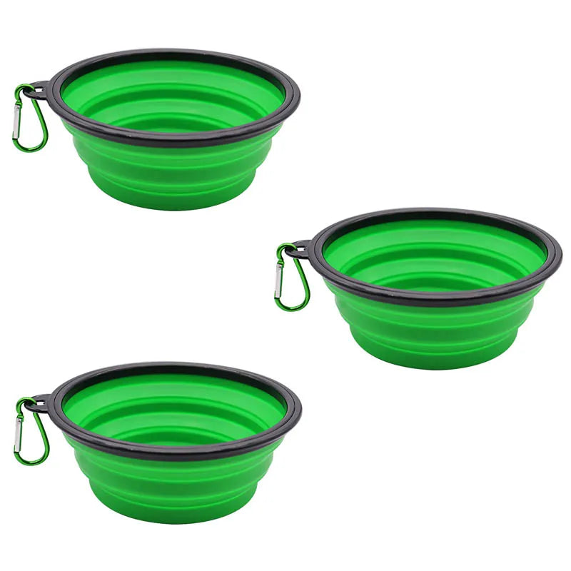 Collapsible TPE Pet Travel Bowl for Dogs & Cats – 350ml