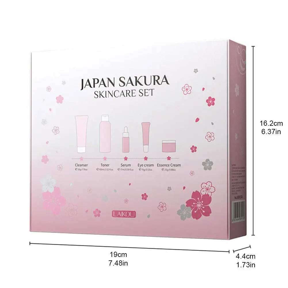 LAIKOU Sakura Skin Care Set – Serum, Toner, Eye Cream & More