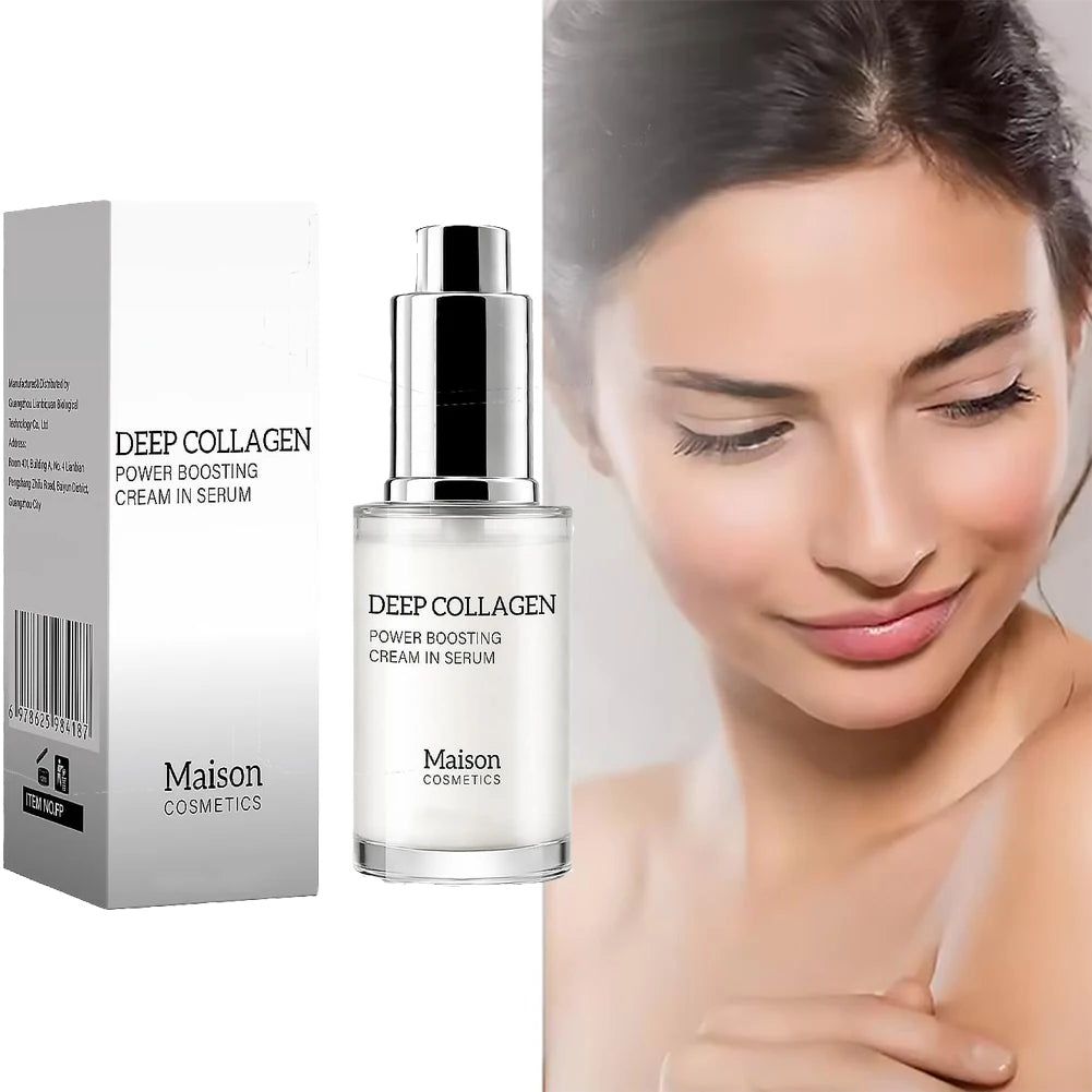 Collagen Essence Serum High Concentration Deep Nourish Moisturizing Repair Skin Elasticity Glow Intensive Hydrate Peaceful Pleasures Health and Wellness
