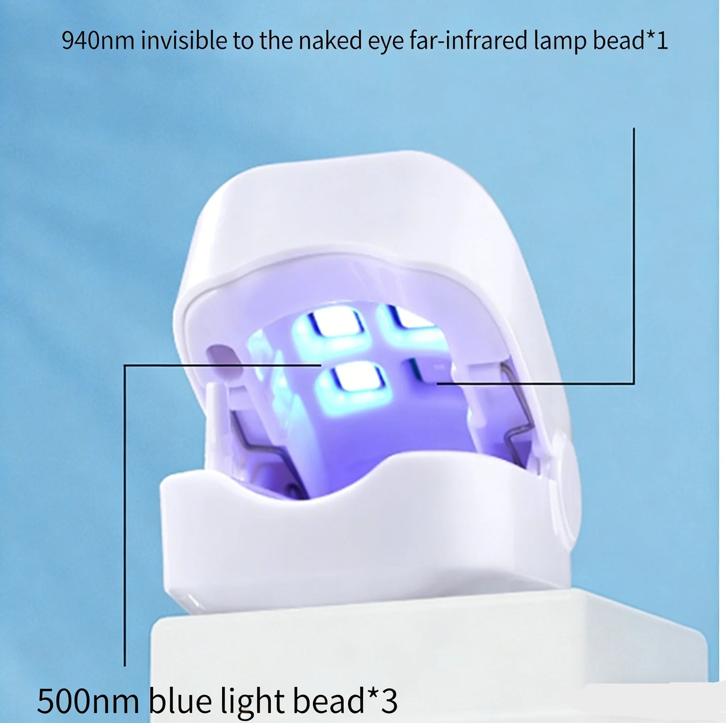 Equipment for nail care - blue light ultraviolet lamps for hands and feet Peaceful Pleasures Health and Wellness