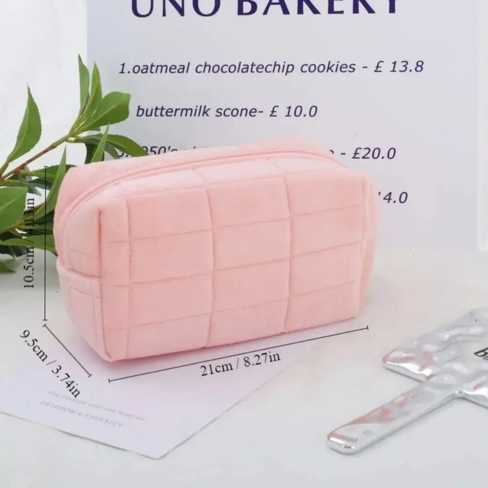1pc Pink/White/Blue Pillow Design Cosmetic Bag Pencil Case Pen Pouch Large-capacity Student Storage Pencil Case Peaceful Pleasures Health and Wellness 1pc pink