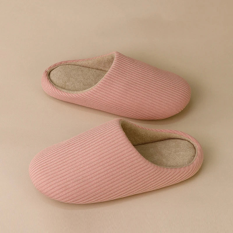 Unisex Winter Plush Fur Slippers – Non-Slip Cozy Indoor Shoes