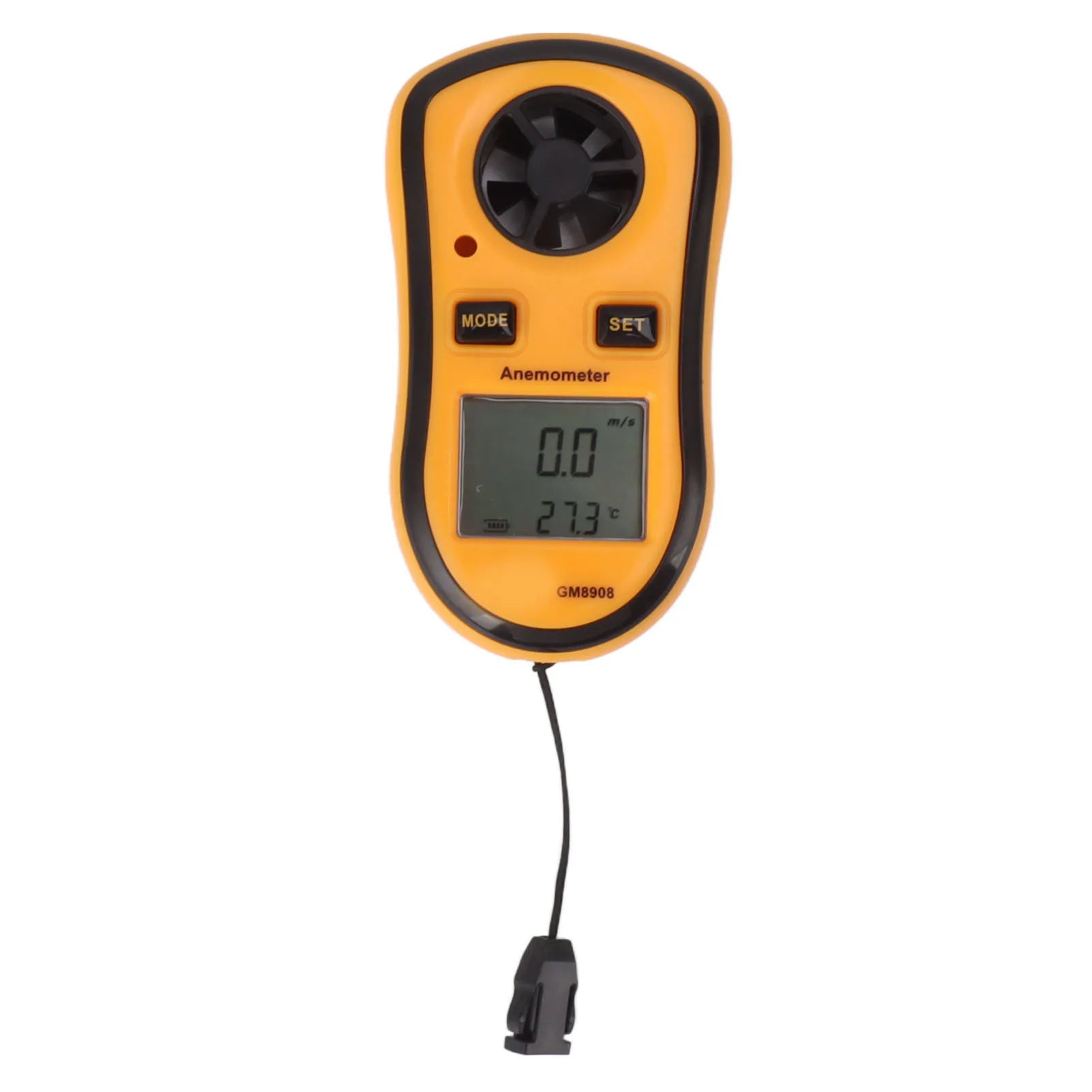 Digital Anemometer LCD Backlight Display Wind Meter Low Battery Prompt Digital LCD Display for Petrochemical for Steel Peaceful Pleasures Health and Wellness