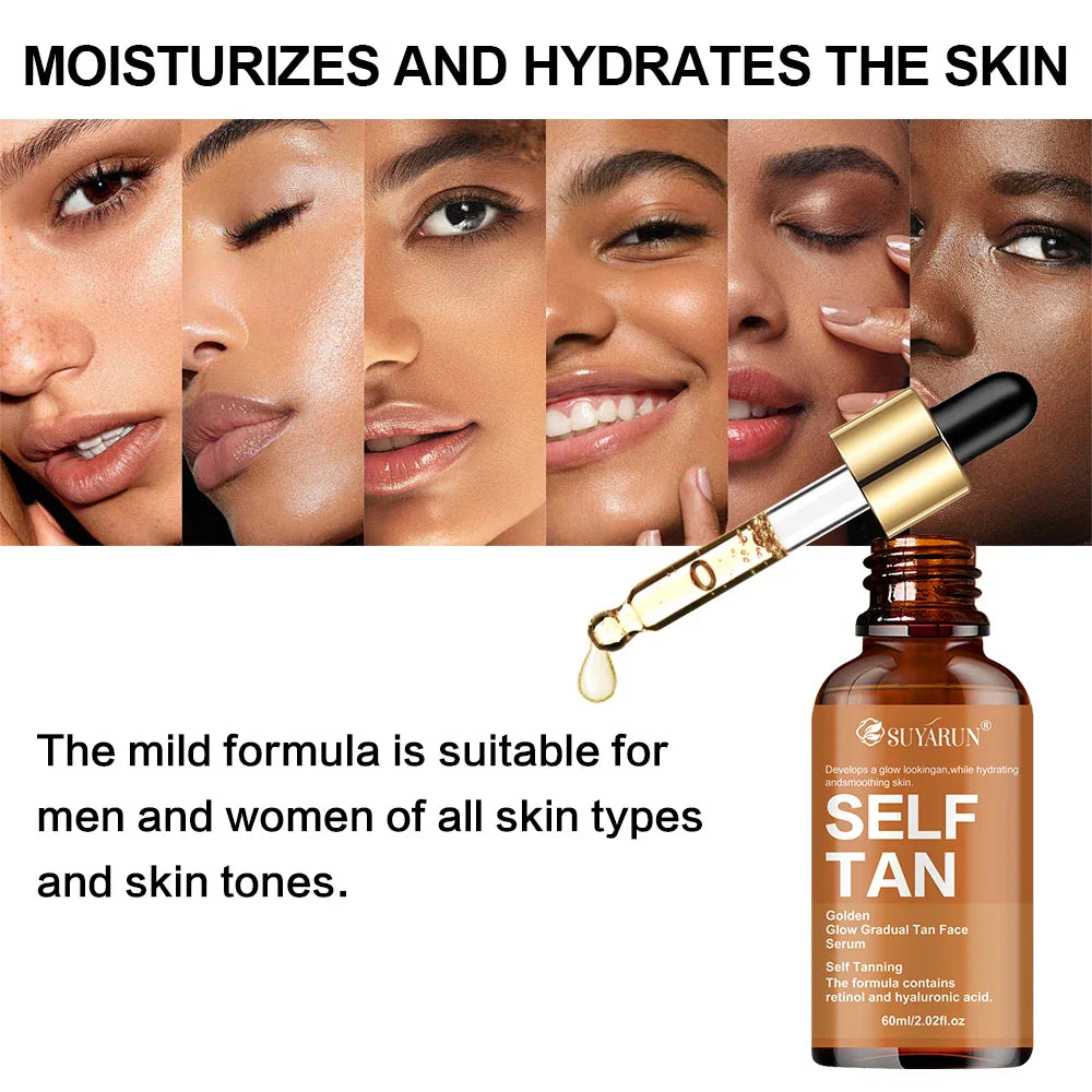 SUYARUN Self-Tanning Serum – Coconut, Jojoba & Aloe | All Skin