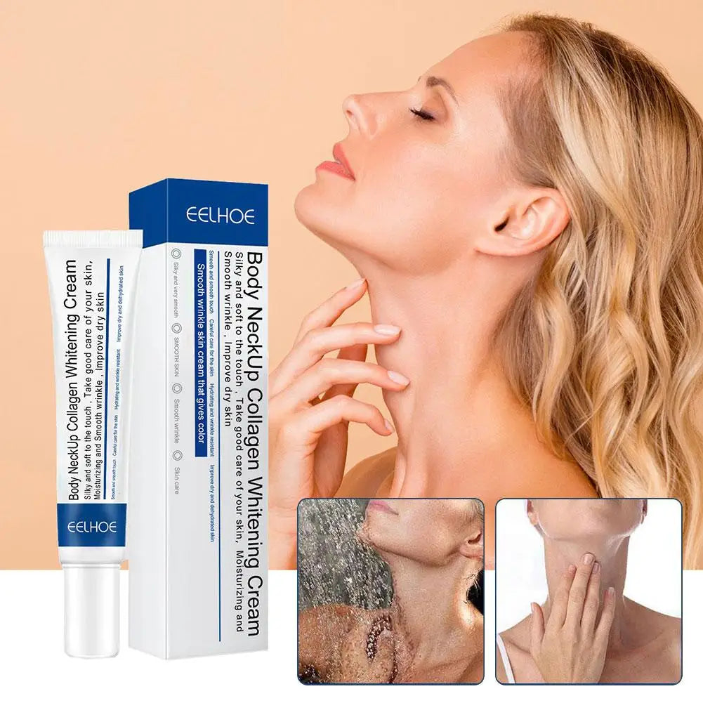 1/3PCS Hydrolyzed Collagen Neck Cream Neck care Lightening Smoothing Care Lotion Moisturizer Neck Rejuvenation Cream Peaceful Pleasures Health and Wellness