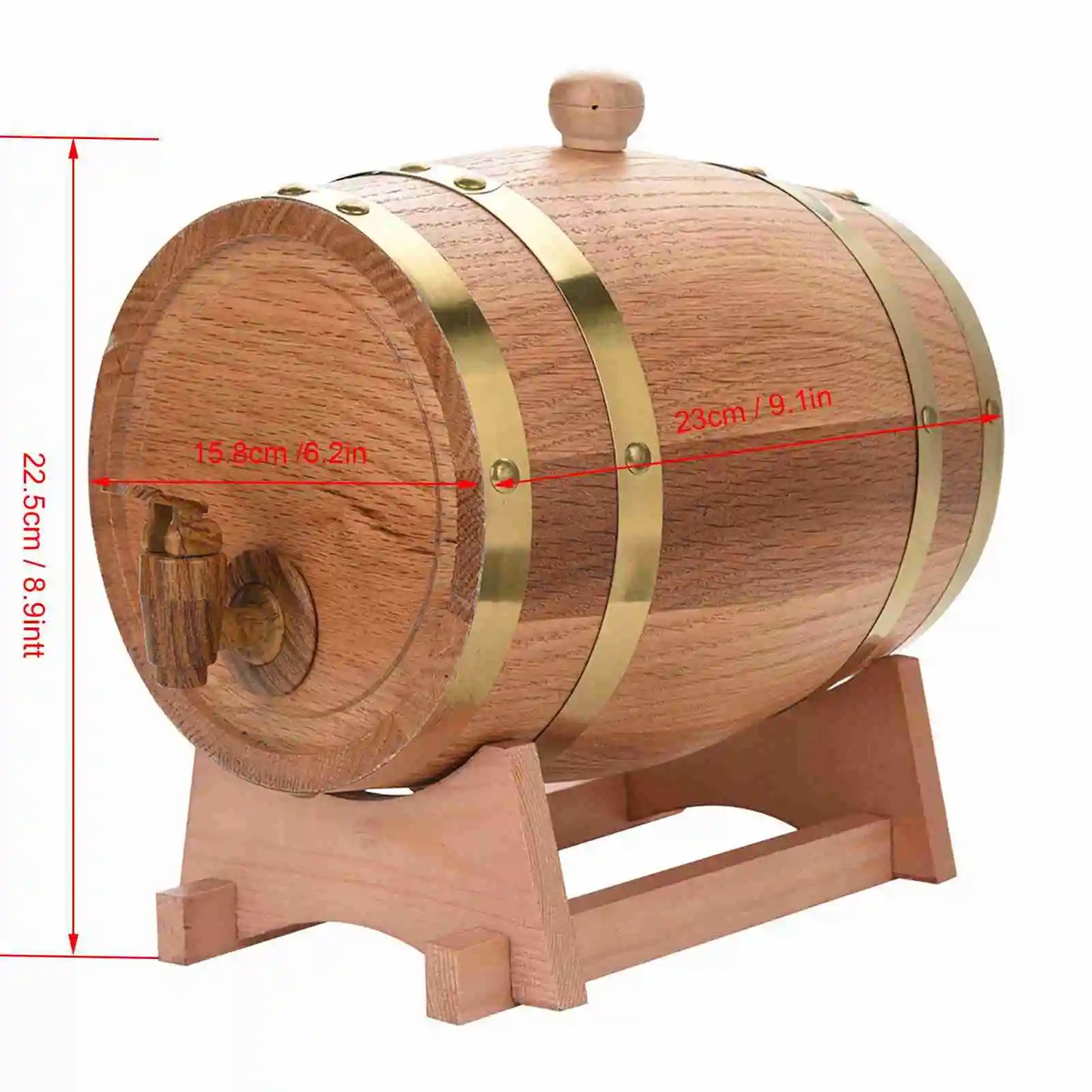 Oak Barrel Vintage Wood Timber Wine Beer Whiskey Rum Port