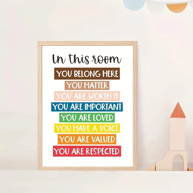 You Are Significant Rainbow Canvas Wall Art | Kids Room Decor