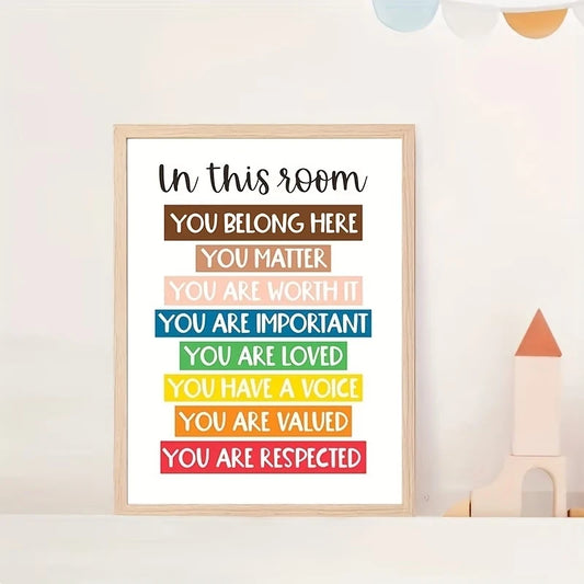 You Are Significant Rainbow Canvas Wall Art | Kids Room Decor Canvas Wall Art Print Peaceful Pleasures Health and Wellness G3895 21x30cm Unframed