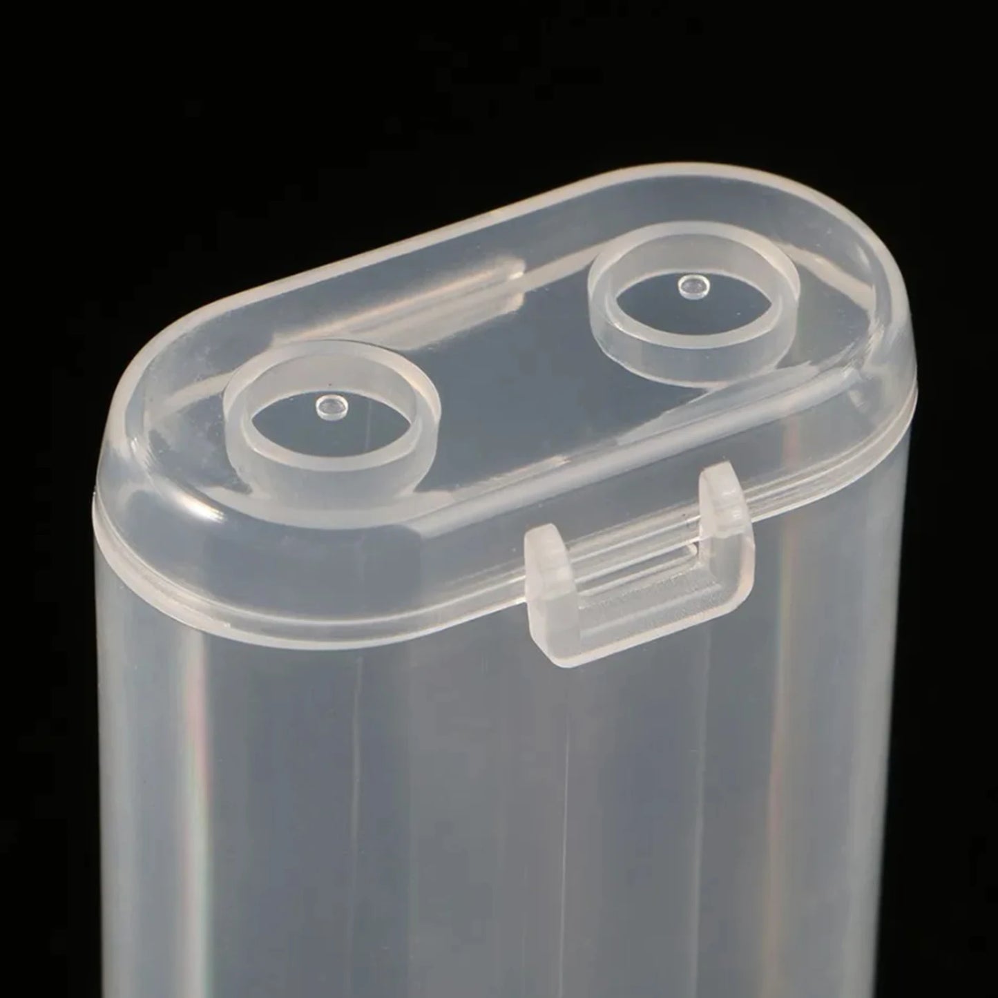 1/5Pcs Transparent Battery Storage Box Empty Portable Waterproof Batteries Safety Case for 2 Sections 18650 Battery Organizer Peaceful Pleasures Health and Wellness