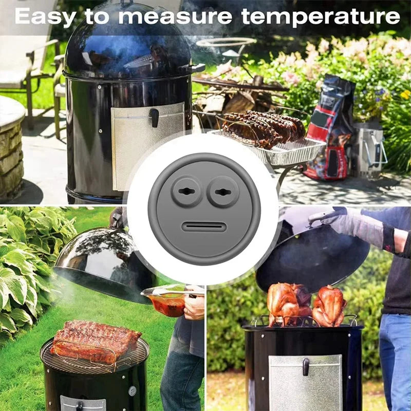 Y51A-Thermometer Probe Washer Food Grade Rubber Grill Probe Washer Cookware Accessories For Weber Smoker Grill Peaceful Pleasures Health and Wellness