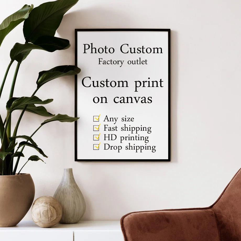 Custom Photo Canvas Print | Personalized Wall Art Any Size Custom Canvas Print Peaceful Pleasures Health and Wellness canvas A 16X24 Inch 40x60cm