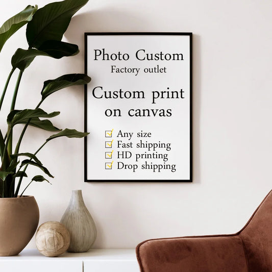 Custom Photo Canvas Print | Personalized Wall Art Any Size Custom Canvas Print Peaceful Pleasures Health and Wellness canvas A 16X24 Inch 40x60cm