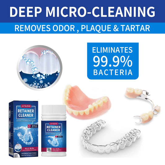 100 Denture Cleaning Tablets | Retainer & Night Guard Cleaner Denture Cleaning Tablets Peaceful Pleasures Health and Wellness Default Title