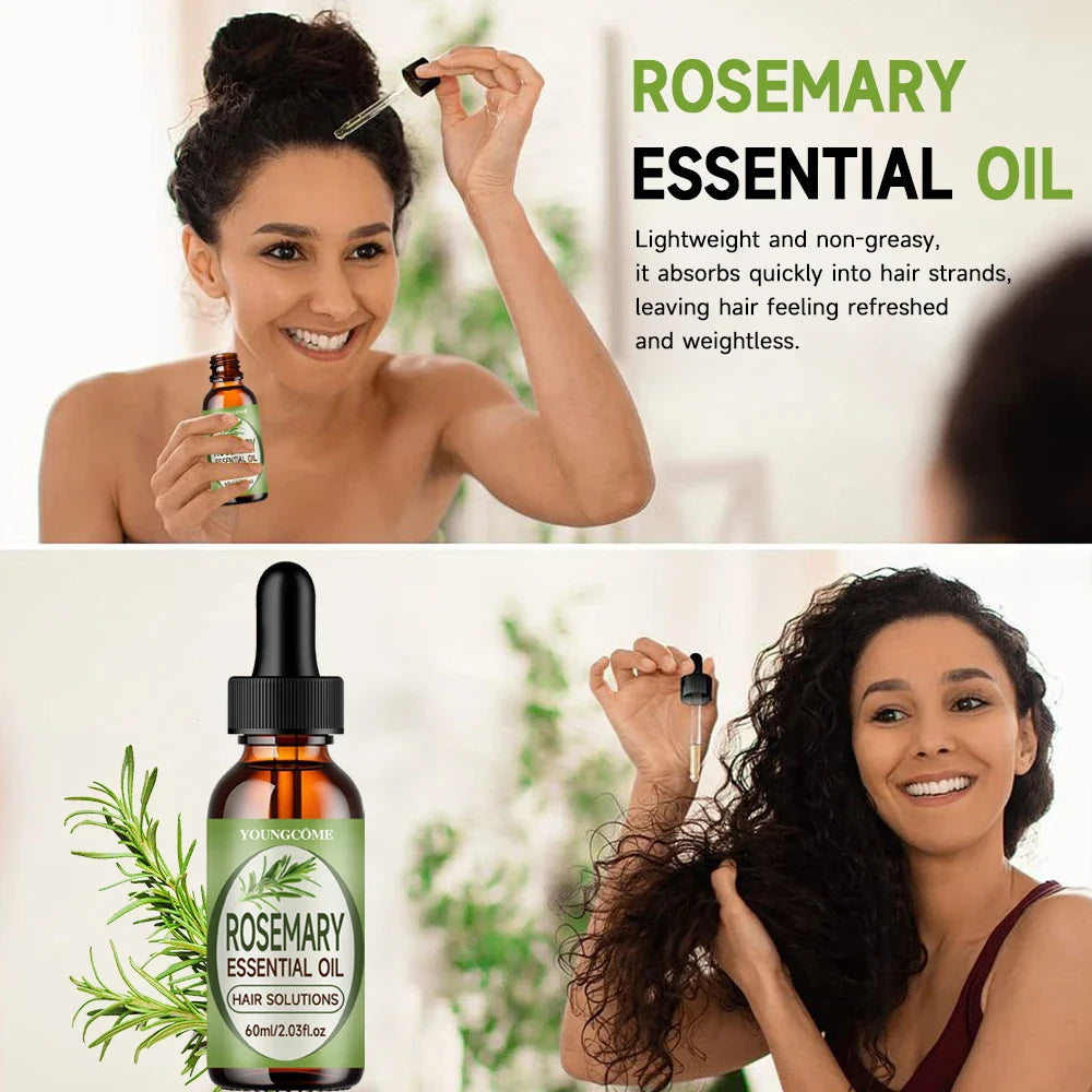 Rosemary Essential Oil Hair Mask & Nourishing Serum – YOUNGCOME
