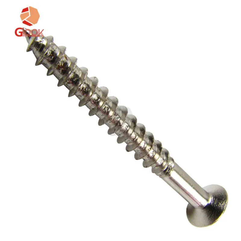 Electric Guitar Reinforcement Plate Screws Neck Connecting 5 Silver