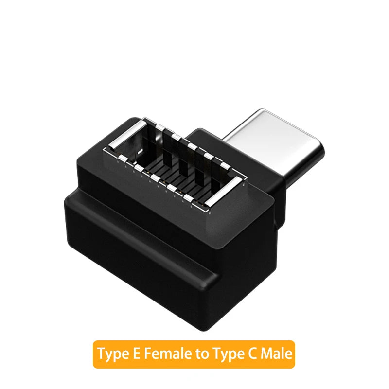 USB 3.1 Type E to USB-C Front Panel Header Adapter Cable