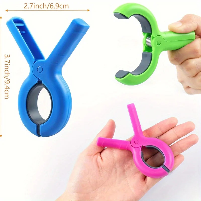 Heavy-Duty Beach Towel Clips for Pool & Cruise Chairs (4/8 Pcs) Beach Chair Clips Peaceful Pleasures Health and Wellness