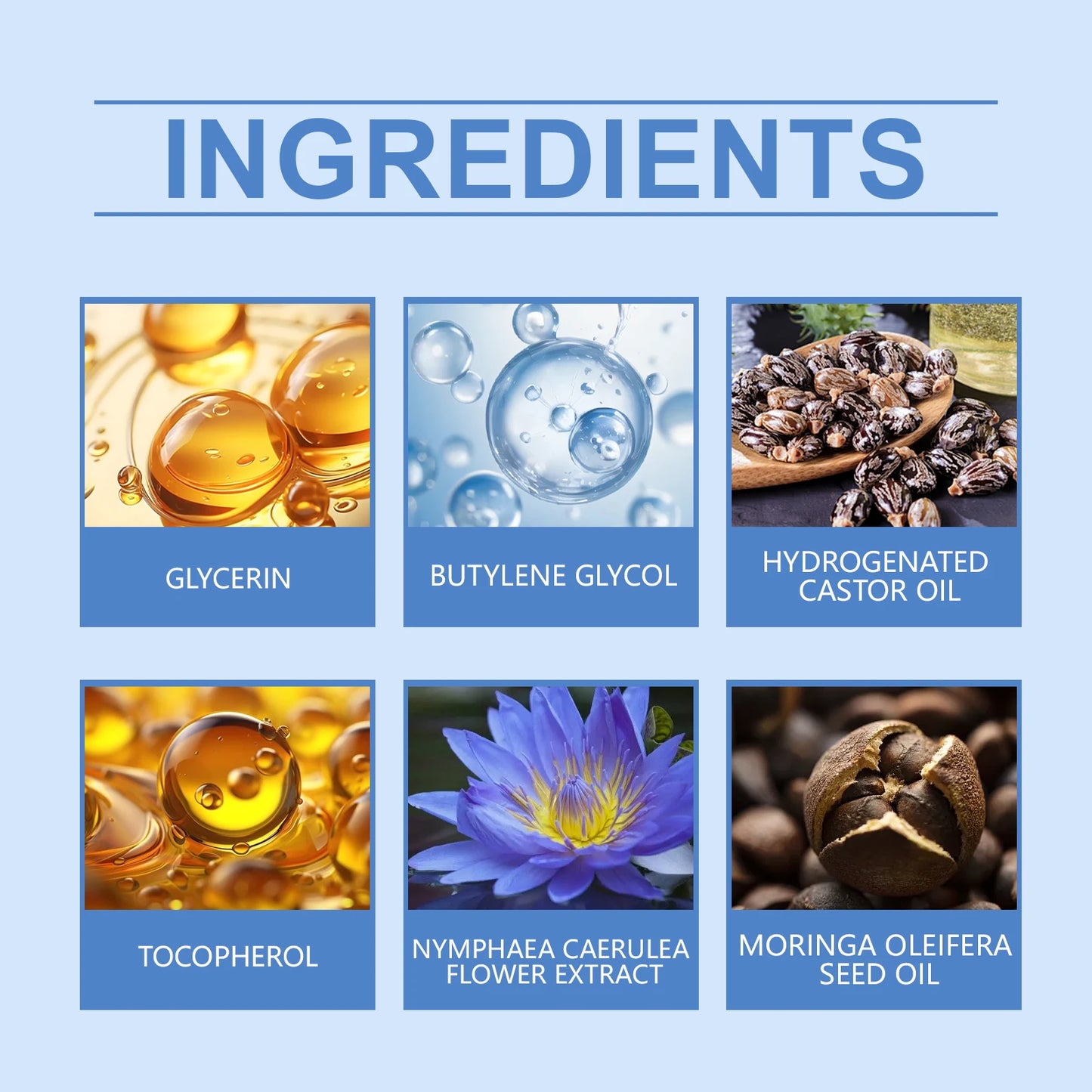 Blue Lotus & Moringa Dry Body Oil – Nourishing 60ml | OceAura