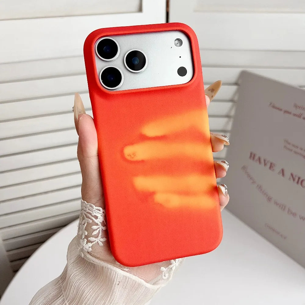 LICOERS Thermal Color Change iPhone 17 Case – Shockproof