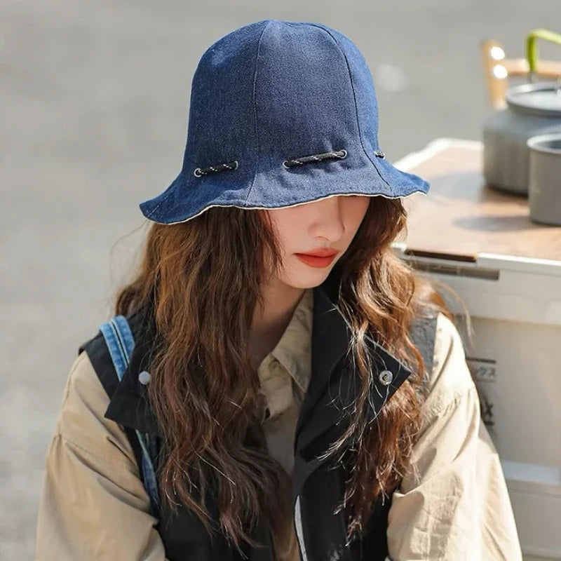 Women's Reversible Bucket Hat – Packable Wide Brim Sun Cap