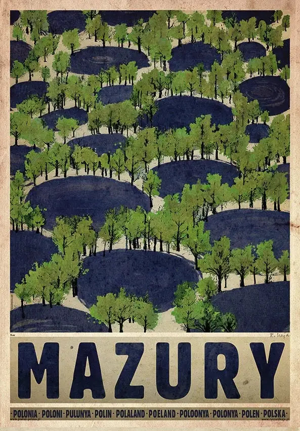 Retro Poland Podhale Kocie Góry Canvas Wall Art Print | Unframed