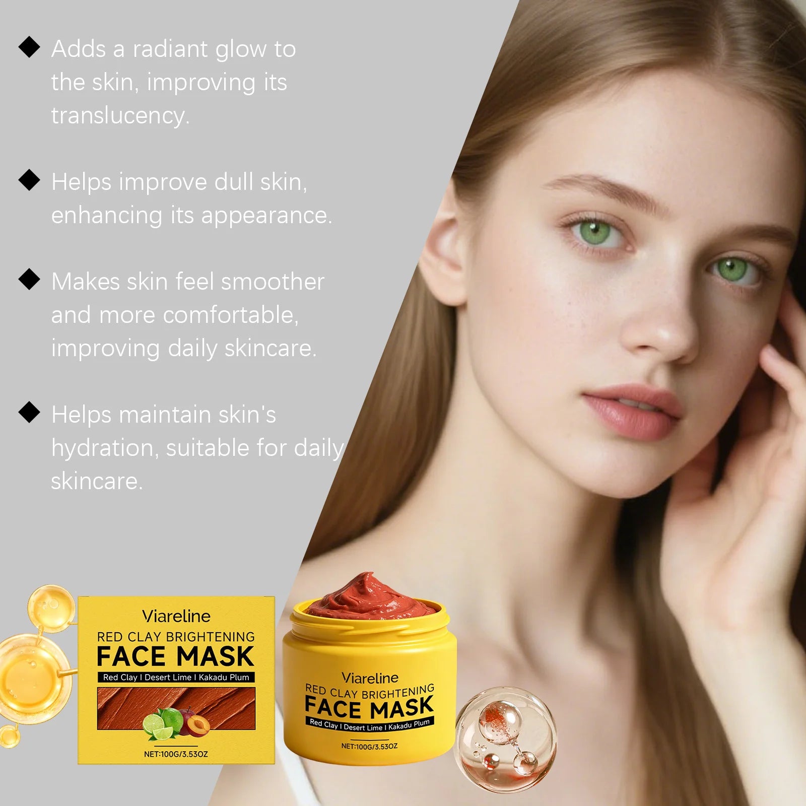 Brightening Face Mask Hydrating Improve Dull Skin Smoothing Shrink Pores Repair Remove Blackheads Oil Control Glowing Face Mask Peaceful Pleasures Health and Wellness