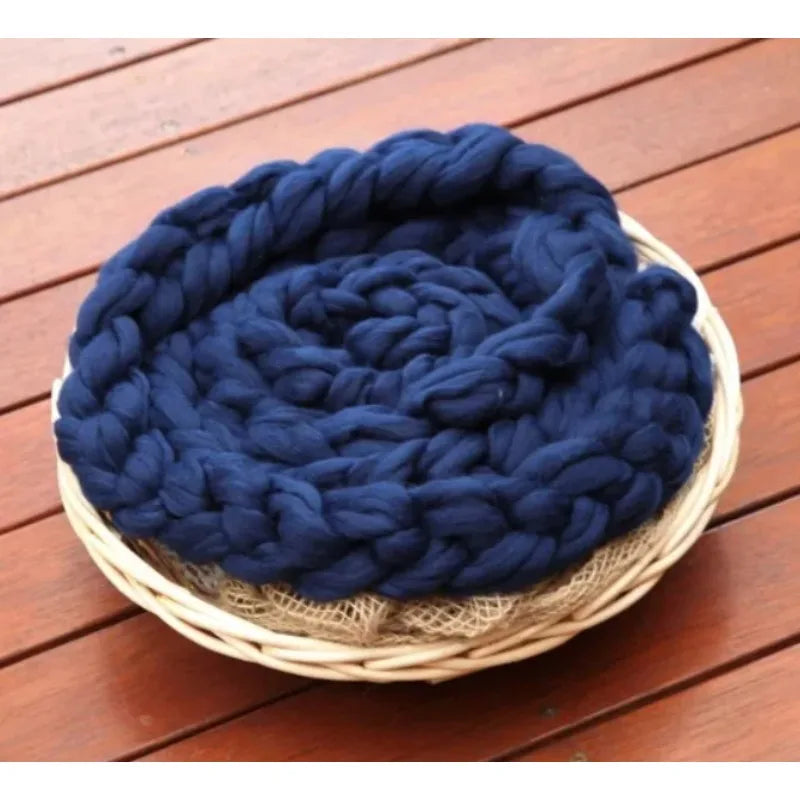 Chunky Merino Braid,2M Braid Basket Filler Newborn Photography Props Baby Accessories 신생아 사진 Newborn Acessórios Fotografia Baby Peaceful Pleasures Health and Wellness