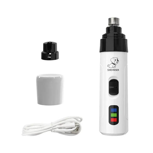 USB Rechargeable Dog Nail Grinder with LED | Quiet Pet Tool Pet Nail Grinder Peaceful Pleasures Health and Wellness A
