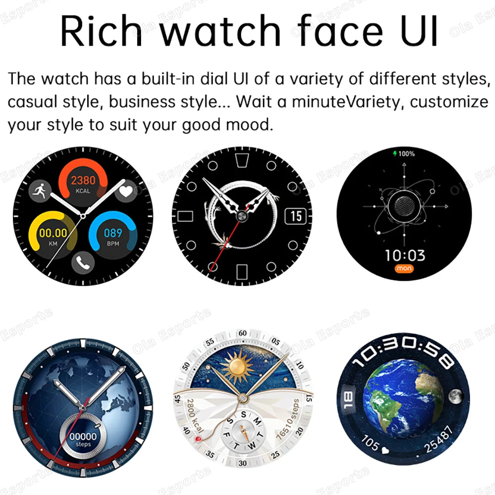 New Wireless charging Smart Watch Bluetooth Call Fitness Tracking Music Playback Health Monitor Smartwatch for Men Women HT30 Peaceful Pleasures Health and Wellness