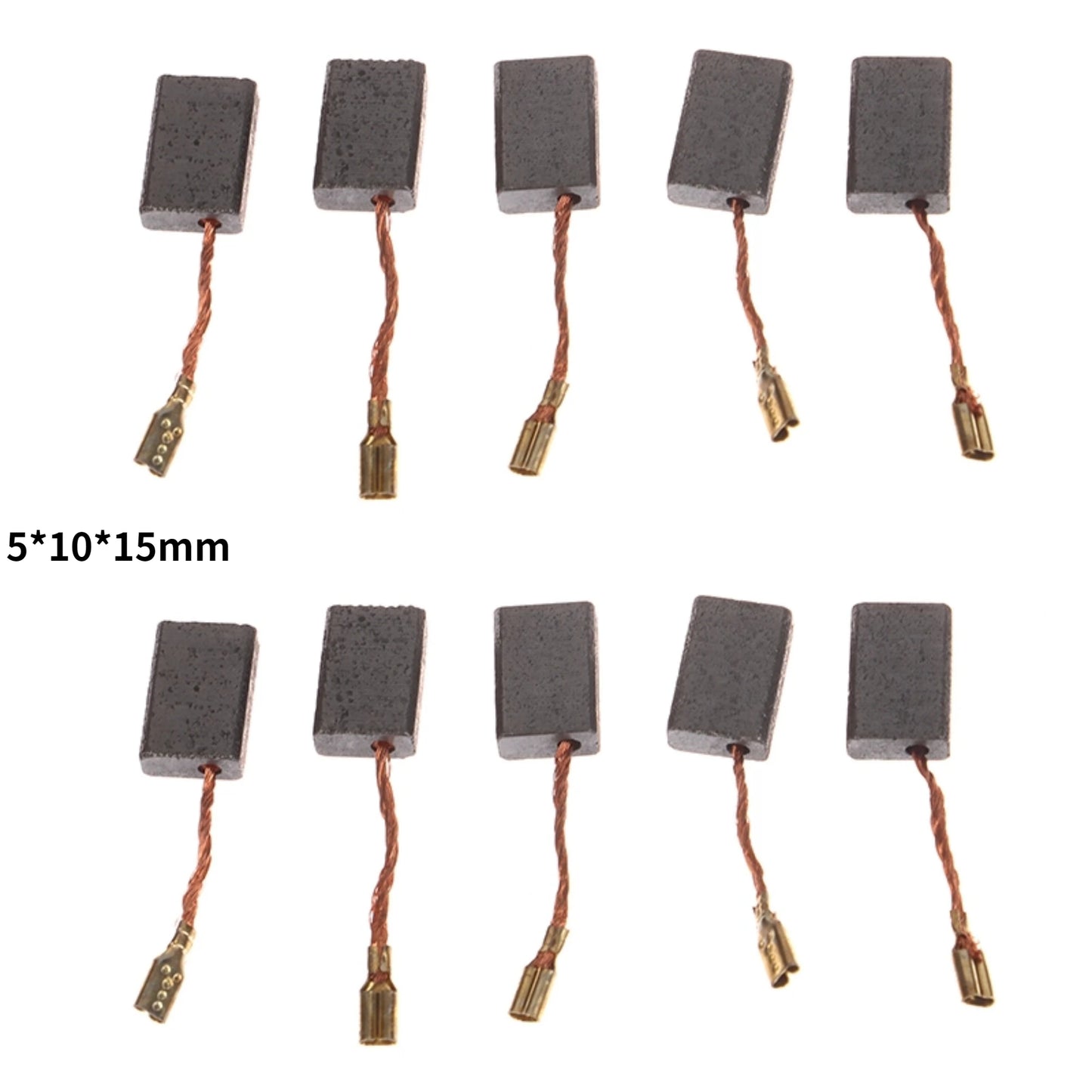 10Pcs/Pack 125 Motor Carbon Brush Angle Grinder Cutting Polishing Machine Accessories Carbon Brush Electric Tool 5*10*15mm Peaceful Pleasures Health and Wellness