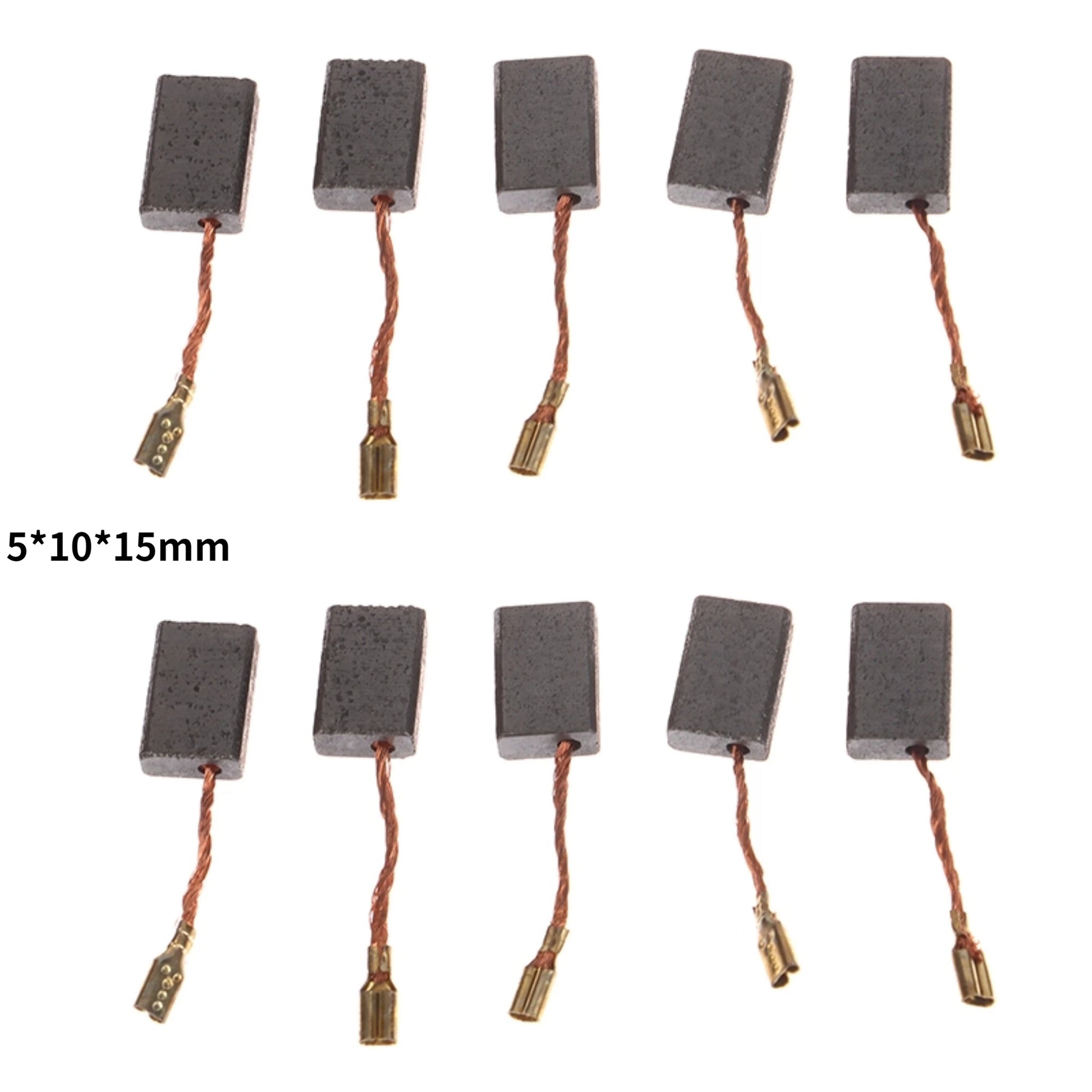 10Pcs/Pack 125 Motor Carbon Brush Angle Grinder Cutting Polishing Machine Accessories Carbon Brush Electric Tool 5*10*15mm Peaceful Pleasures Health and Wellness
